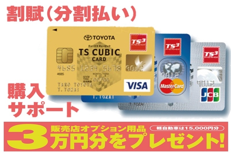 割賦(分割払い)購入サポート!