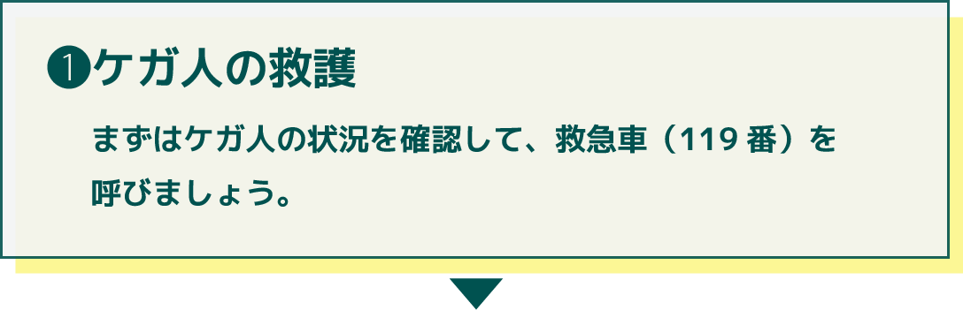 ケガ人の救護(保険)