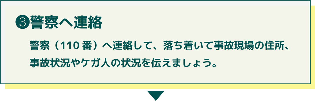 警察へ連絡(保険)